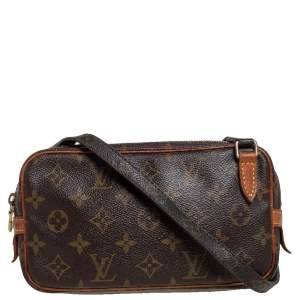 Pre Owned Louis Vuitton Monogram Canvas Pochette Marly Bandouliere Bag