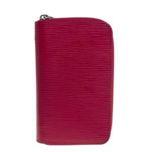 مملوكة مسبقًا Louis Vuitton Fuchsia Epi Leather Zippy Wallet