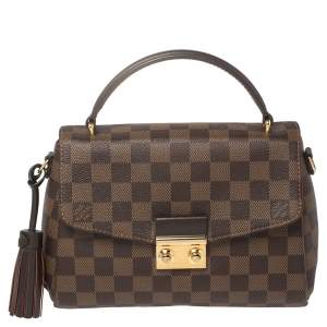 Pre Owned Louis Vuitton Damier Ebene Canvas Croisette Bag