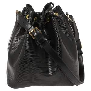 Pre Owned Louis Vuitton Black Epi Leather Petit Noe Bag
