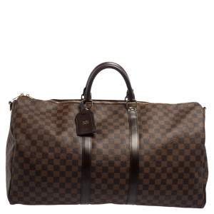 Pre Owned حقيبة لوي فيتون كيبال باندولير 55 كانفاس دامييه إيبين