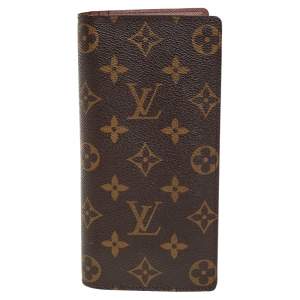 Pre Owned Louis Vuitton Monogram Canvas Brazza Wallet