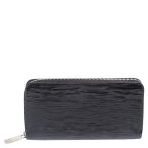 مملوكة مسبقًا Louis Vuitton Black Electric Epi Leather Zippy Wallet