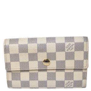 Pre Owned محفظة لوي فيتون أليكساندر كانفاس آزور دامييه