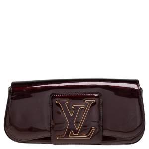 Pre Owned Louis Vuitton Amarante Vernis Sobe Clutch