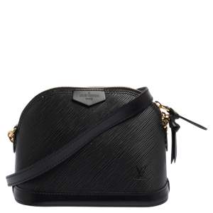 Pre Owned Louis Vuitton Black Epi Leather Mini Alma Bag