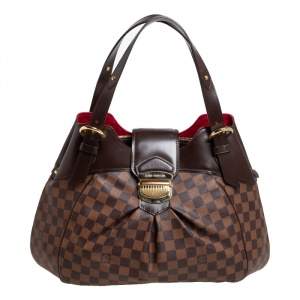 Pre Owned Louis Vuitton Damier Ebene Canvas Sistina GM Bag