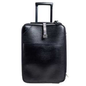 Pre Owned Louis Vuitton Black Epi Leather Pegase 50 Luggage
