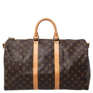Pre Owned حقيبة لوي فيتون كيبال باندولير كانفاس مونوغرامي 50