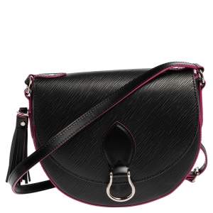 Pre Owned Louis Vuitton Black Epi Leather Saint Cloud Bag