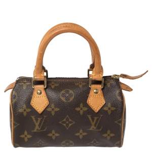 Pre Owned Louis Vuitton Monogram Canvas Speedy Nano Bag