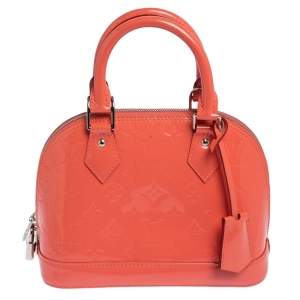 مملوكة مسبقًا Louis Vuitton Rose Litchi Monogram Vernis Alma BB Bag