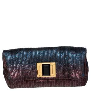 Pre Owned Louis Vuitton Marine Monogram Jacquard Limited Edition Altair Clutch