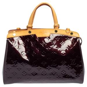 مملوكة مسبقًا Louis Vuitton Amarante Monogram Vernis and Leather Brea MM Bag