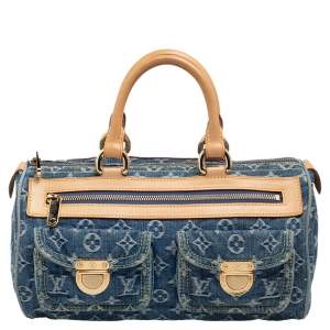 مملوكة مسبقًا Louis Vuitton Blue Monogram Denim Neo Speedy Bag