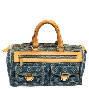 مملوكة مسبقًا Louis Vuitton Blue Monogram Denim and Leather Neo Speedy Bag