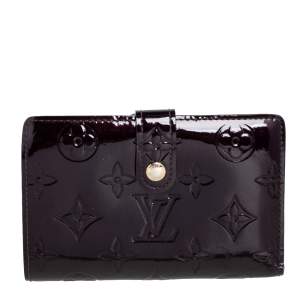 مملوكة مسبقًا Louis Vuitton Amarante Monogram Vernis French Purse Wallet