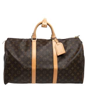 Pre Owned Louis Vuitton Monogram Canvas Keepall 50 Bag