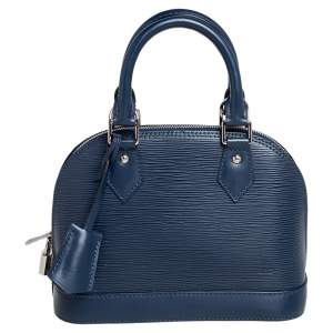 Pre Owned Louis Vuitton Indigo Epi Leather Alma BB Bag