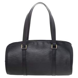 مملوكة مسبقًا Louis Vuitton Black Epi Leather Soufflot Bag