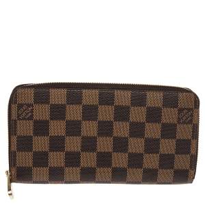 مملوكة مسبقًا Louis Vuitton Damier Ebene Canvas Zippy Wallet