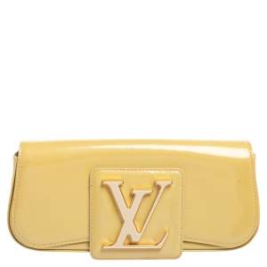 Louis Vuitton Cream Vernis Sobe Clutch