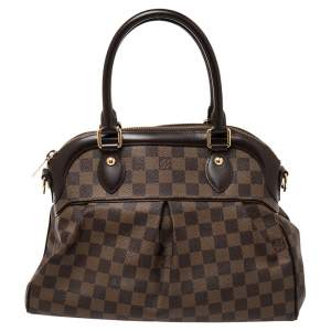 Pre Owned Louis Vuitton Damier Ebene Canvas and Leather Trevi PM Bag