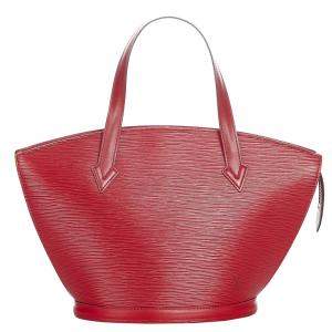 Louis Vuitton Red Epi Leather Saint Jacques PM Short Strap Bag