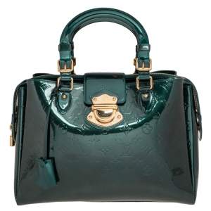 Pre Owned حقيبة لوى فيتون أفينيو ميلروس جلد فيرنيه مونوغرامى أزرق غامق