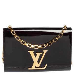 Pre Owned Louis Vuitton Amarante Vernis Chain Louise GM Bag
