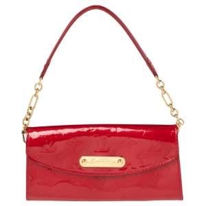 Pre Owned Louis Vuitton Pomme D’amour Monogram Vernis Sunset Boulevard Bag