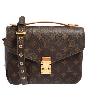 Pre Owned Louis Vuitton Monogram Canvas Metis Pochette Bag