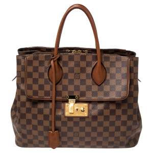 Pre Owned Louis Vuitton Damier Ebene Canvas Ascot Bag