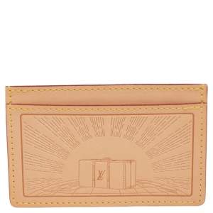 مملوكة مسبقًا Louis Vuitton Vachetta Leather Voyages Card Holder