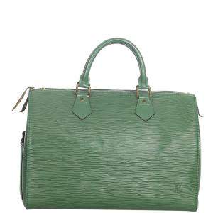 Louis Vuitton Green Epi Leather Speedy 30 Bag