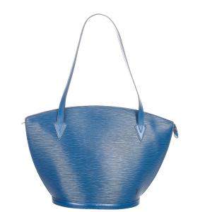 Louis Vuitton Blue Epi Leather Saint Jacques GM Long Strap Bag
