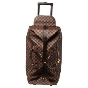 Pre Owned Louis Vuitton Damier Ebene Canvas Eole 60 Rolling Luggage