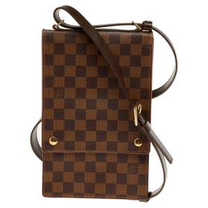 Pre Owned Louis Vuitton Damier Ebene Canvas Portobello Travel Bag