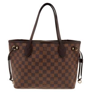 Louis Vuitton Damier Ebene Canvas Neverfull PM Bag