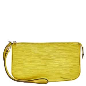 Louis Vuitton Pistache Epi Leather Pochette Accessoires Bag