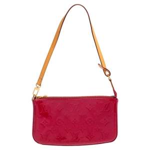 مملوكة مسبقًا Louis Vuitton Indian Rose Monogram Vernis Pochette Accessoires Shoulder Bag
