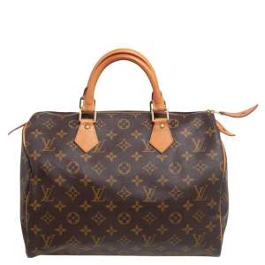 Pre Owned Louis Vuitton Monogram Canvas Speedy 30 Bag