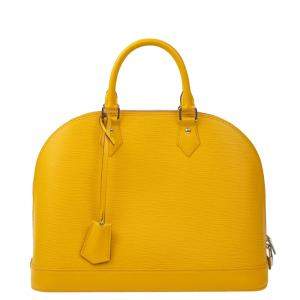 Louis Vuitton Yellow Epi Leather Alma Bag