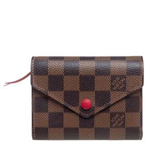 مملوكة مسبقًا Louis Vuitton Damier Ebene Canvas Victorine Wallet