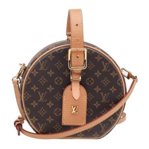 Pre Owned Louis Vuitton Monogram Canvas Petite Boite Chapeau Bag