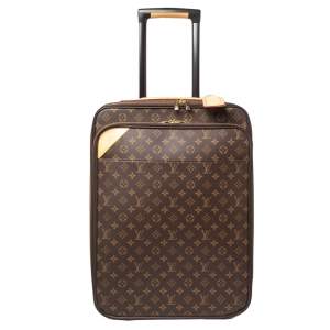 Pre Owned Louis Vuitton Monogram Canvas Pegase 55 Business Luggage 