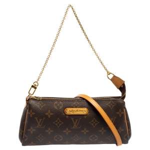 Pre Owned Louis Vuitton Damier Ebene Canvas Eva Pochette