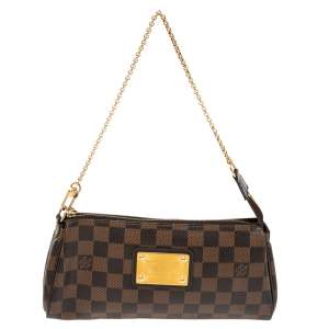 Pre Owned Louis Vuitton Damier Ebene Canvas Eva Pochette