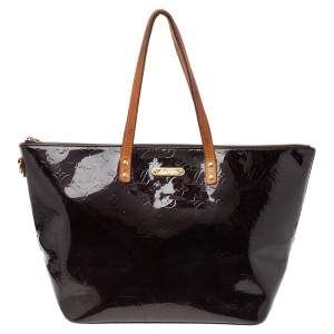 مملوكة مسبقًا Louis Vuitton Amarante Monogram Vernis Bellevue GM Bag