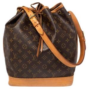 Pre Owned Louis Vuitton Monogram Canvas Large Noe Drawstring Bag